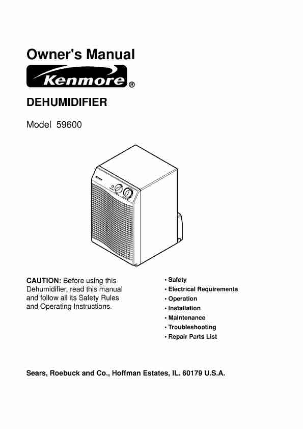 Kenmore Dehumidifier 59600-page_pdf